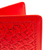 Leather passport holder, 'Cardinal Traveler' - Tomato Red Embossed Leather Passport Holder from Mexico