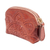 Leather coin purse, 'Copper Coin Keeper' - Spice Colored Zippered Leather Coin Purse from Mexico