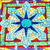 Glass mosaic folding table, 'Luminous Mandala' - Mandala Inspired Cut Glass Mosaic Folding Table from Mexico (image 2e) thumbail