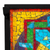 Glass mosaic folding table, 'Luminous Mandala' - Mandala Inspired Cut Glass Mosaic Folding Table from Mexico (image 2g) thumbail