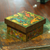 Decoupage decorative box, 'Otomi Flight' - Wood Box with Otomi Inspired Bird Decoupage from Mexico (image 2) thumbail