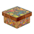 Decoupage decorative box, 'Otomi Flight' - Wood Box with Otomi Inspired Bird Decoupage from Mexico thumbail