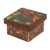 Decoupage decorative box, 'Otomi Flight' - Wood Box with Otomi Inspired Bird Decoupage from Mexico