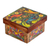 Decoupage decorative box, 'Otomi Birds' - Wood Box with Otomi Inspired Bird Decoupage from Mexico thumbail