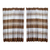 Cotton curtains, 'Coffee and Milk' (pair) - Brown and White 100% Cotton Curtains from Oaxaca (Pair) thumbail