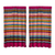 Cotton curtains, 'Fuchsia View' (pair) - Multi-coloured 100% Cotton Curtains from Oaxaca (Pair)