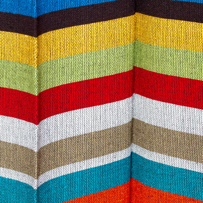 Baumwollvorhänge, (Paar) - Mehrfarbige Vorhänge aus 100 % Baumwolle aus Oaxaca (Paar)