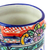 Porta utensilios de cerámica - Contenedor de utensilios de cerámica pintado a mano de México