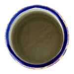 Ceramic utensils holder, 'Hidalgo Fiesta' - Hand Painted Ceramic Silverware Container from Mexico