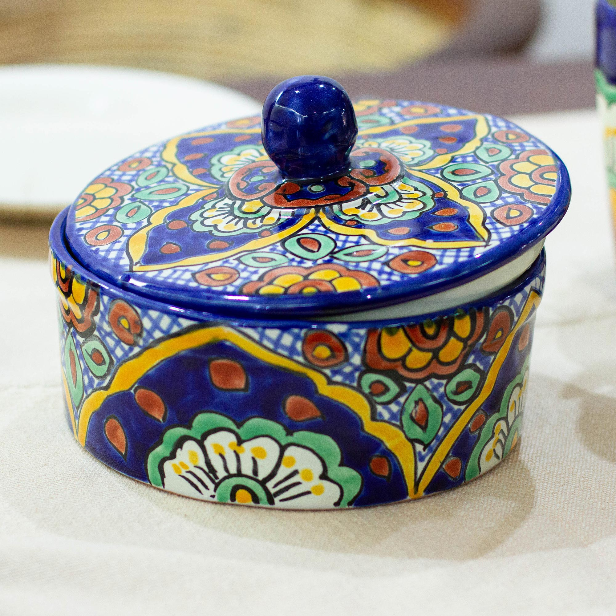 Handmade Talavera Tortilla Warmer