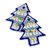 Ceramic ornaments, 'Puebla Holidays' (pair) - Ceramic Holiday Ornaments with Christmas Tree Motif (Pair)