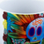 Ceramic mug, 'Death to Life' - Printed Painting Ceramic Coffee Cup with Blue Skull Image (image 2f) thumbail