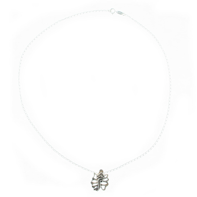 Halskette mit Anhänger aus Sterlingsilber - Halskette aus Sterlingsilber mit Anhänger basierend auf dem Schneckensymbol