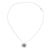 Collar colgante de plata esterlina - Collar Colgante de Plata de Ley con Motivos de Sol y Medusa