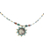 Chrysocolla and agate pendant necklace, 'Night Sun' - Agate Chrysocolla and Glass Beaded Necklace from Mexico (image 2c) thumbail