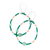 Beaded dangle earrings, 'Seven Days' (7 pairs) - Multi-Colored Beaded Hoop Earrings (Set of 7) (image 2h) thumbail
