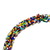 Beaded wrap necklace, 'Wrapping a Rainbow' - Multi-Colored  Multi-Strand Glass Beaded Wrap Necklace (image 2d) thumbail