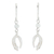 Moonstone dangle earrings, 'Lunar Movement' - Sterling Silver Filigree and Moonstone Dangle Earrings