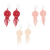 Beaded waterfall earrings, 'Four Days' (4 pairs) - 4 Pairs Glass Beaded Dream Catcher Earrings from Mexico thumbail