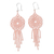 Beaded waterfall earrings, 'Four Days' (four pairs) - 4 Pairs Glass Beaded Dream Catcher Earrings from Mexico (image 2c) thumbail