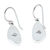 Obsidian dangle earrings, 'Volcanic Triangles' - Obsidian and 950 Silver Dangle Earrings with Hooks (image 2d) thumbail