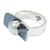 Cultured pearl cocktail ring, 'Lunar Light' - Cultured Pearl Cocktail Ring in 950 Silver from Taxco (image 2c) thumbail