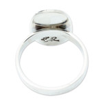 Silver cocktail ring, 'Lollipop Flowers' - 950 Silver Cocktail Ring with Abstract Flowers from Taxco