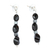 Onyx and hematite beaded dangle earrings, 'Black Magic' - Dangle Earrings with Onyx and Hematite