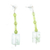 Quartz and agate beaded dangle earrings, 'Sea Moss' - Artisan Crafted Quartz and Agate Earrings