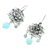 Amazonite dangle earrings, 'Miraculous Flower' - Dangle Earrings with Sterling and Amazonite