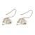 Sterling silver drop earrings, 'Delicate Lily' - Handcrafted Sterling Silver Earrings
