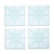 Posavasos de cristal, (juego de 4) - Posavasos de vidrio con motivo de sol (lote de 4)