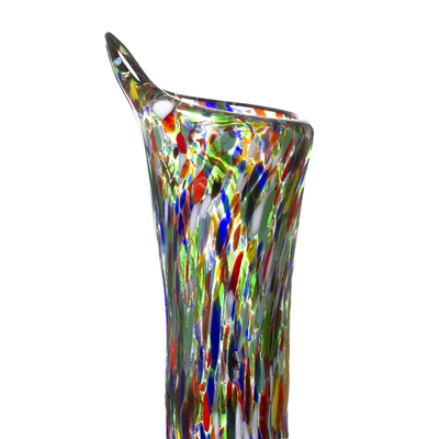 Decantador de vidrio soplado a mano - Decantador artesanal de vidrio reciclado