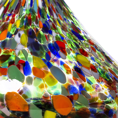 Handgeblasener Glasdekanter - Kunsthandwerklich gefertigter Dekanter aus recyceltem Glas