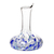 Handblown glass decanter, 'Cool Water' - Artisan Crafted Glass Decanter