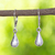 Sterling silver dangle earrings, 'Juno' - Taxco Sterling Silver Earrings thumbail