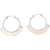 Copper and sterling silver hoop earrings, 'Titania' - Artisan Crafted Copper Hoop Earrings