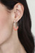 Copper and sterling silver hoop earrings, 'Titania' - Artisan Crafted Copper Hoop Earrings