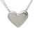 Sterling silver pendant necklace, 'Hopeful Heart' - Taxco Silver Pendant Necklace from Mexico