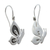 Sterling silver dangle earrings, 'Butterfly Greeting' - Handmade Taxco Sterling Silver Earrings