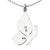 Sterling silver pendant necklace, 'Butterfly Greeting' - Artisan Crafted Taxco Pendant Necklace