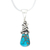 Halskette mit Anhänger aus Sterlingsilber - Von Hand gefertigte Taxco-Halskette aus Sterlingsilber