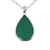 Halskette mit Onyx-Anhänger, 'Allegria' - Halskette mit grünem Onyx-Anhänger