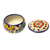 Ceramic decorative box, 'Hidalgo Bouquet' - Talavera-Style Decorative Ceramic Box
