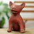 Ceramic ocarina, 'Red Aztec Puppy' - Western Mexico Pre-Hispanic Red Ceramic Dog Ocarina Flute (image 2) thumbail