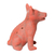 Ceramic ocarina, 'Red Aztec Puppy' - Western Mexico Pre-Hispanic Red Ceramic Dog Ocarina Flute (image 2b) thumbail