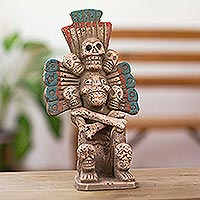 Ceramic sculpture, 'Mixtec God of the Underworld'