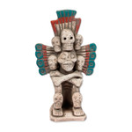 Ceramic sculpture, 'Mixtec God of the Underworld' - Aztec Archaeology Ceramic God of the Underworld Sculpture