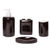 Onyx bath accessory set, 'Vanity Fair in Black' - Handmade Black Onyx Bath Accessory Set