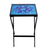 Stained glass mosaic folding table, 'Midnight Mandala' - Handcrafted Blue Mandala Stained Glass Mosaic Folding Table (image 2b) thumbail